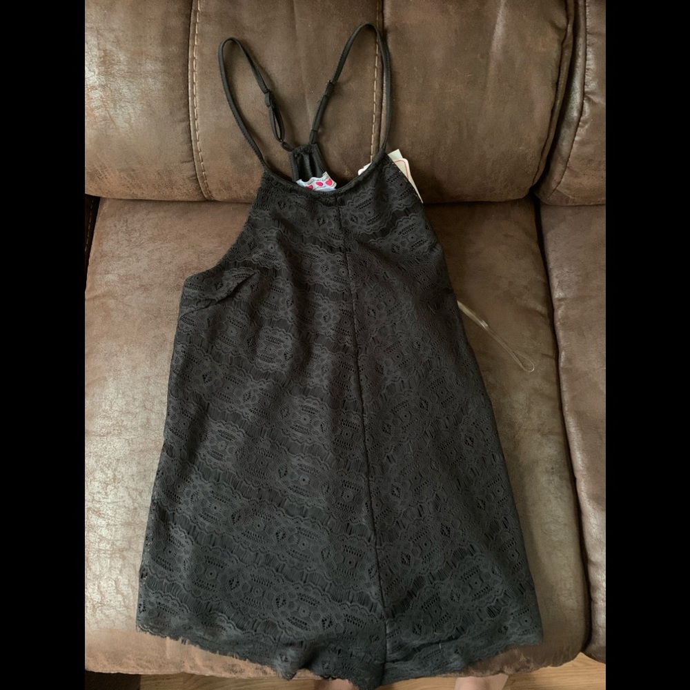 Black lace cami